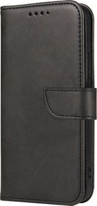 Hurtel Magnet Case elegancki futerał etui pokrowiec z klapką i funkcją podstawki Huawei P Smart 2021 czarny 3