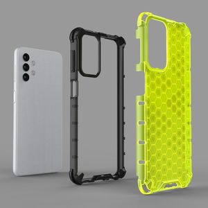 Hurtel Honeycomb etui pancerny pokrowiec z żelową ramką Samsung Galaxy A32 5G czerwony 8