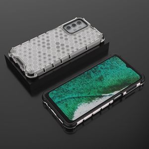 Hurtel Honeycomb etui pancerny pokrowiec z żelową ramką Samsung Galaxy A32 5G przezroczysty 3