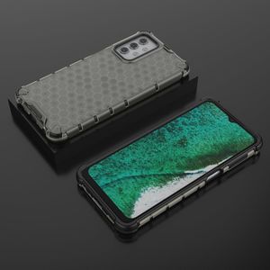 Hurtel Honeycomb etui pancerny pokrowiec z żelową ramką Samsung Galaxy A32 5G czarny 3
