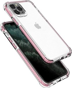 Hurtel Spring Armor żelowy elastyczny pancerny pokrowiec z kolorową ramką do iPhone 11 Pro czarny 5
