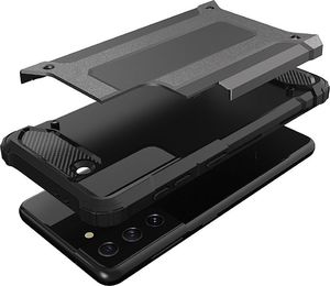 Hurtel Hybrid Armor pancerne hybrydowe etui pokrowiec Samsung Galaxy S21 Ultra 5G niebieski 2
