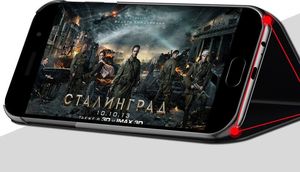 Hurtel Clear View Case futerał etui z klapką Samsung Galaxy A20s różowy 2