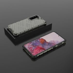 Hurtel Honeycomb etui pancerny pokrowiec z żelową ramką Samsung Galaxy S21 5G czarny 13