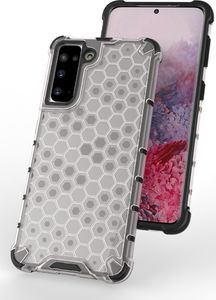 Hurtel Honeycomb etui pancerny pokrowiec z żelową ramką Samsung Galaxy S21 5G przezroczysty 7