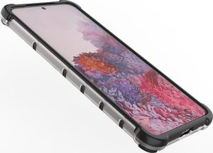 Hurtel Honeycomb etui pancerny pokrowiec z żelową ramką Samsung Galaxy S21 5G przezroczysty 10