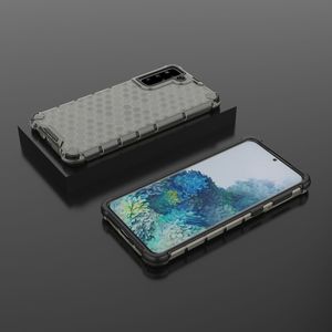 Hurtel Honeycomb etui pancerny pokrowiec z żelową ramką Samsung Galaxy S21+ 5G (S21 Plus 5G) czarny 13