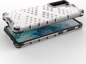 Hurtel Honeycomb etui pancerny pokrowiec z żelową ramką Samsung Galaxy S21+ 5G (S21 Plus 5G) czarny 3
