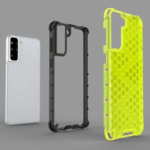 Hurtel Honeycomb etui pancerny pokrowiec z żelową ramką Samsung Galaxy S21+ 5G (S21 Plus 5G) czarny 5