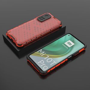 Hurtel Honeycomb etui pancerny pokrowiec z żelową ramką Xiaomi Mi 10 Pro / Xiaomi Mi 10 czerwony 13