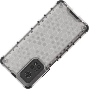Hurtel Honeycomb etui pancerny pokrowiec z żelową ramką Xiaomi Mi 10 Pro / Xiaomi Mi 10 czerwony 6