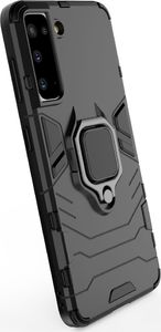 Hurtel Ring Armor pancerne hybrydowe etui pokrowiec + magnetyczny uchwyt Samsung Galaxy S21 5G niebieski 5