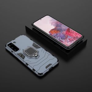 Hurtel Ring Armor pancerne hybrydowe etui pokrowiec + magnetyczny uchwyt Samsung Galaxy S21 5G niebieski 8