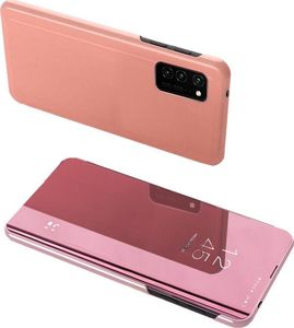 Hurtel Clear View Case futerał etui z klapką Samsung Galaxy M51 różowy 1