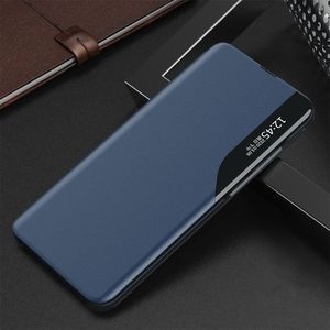Hurtel Eco Leather View Case elegancki futerał etui z klapką i funkcją podstawki Xiaomi Mi 10 Pro / Xiaomi Mi 10 niebieski 12