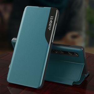 Hurtel Eco Leather View Case elegancki futerał etui z klapką i funkcją podstawki Xiaomi Mi 10 Pro / Xiaomi Mi 10 niebieski 5