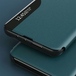 Hurtel Eco Leather View Case elegancki futerał etui z klapką i funkcją podstawki Xiaomi Mi 10 Pro / Xiaomi Mi 10 niebieski 8