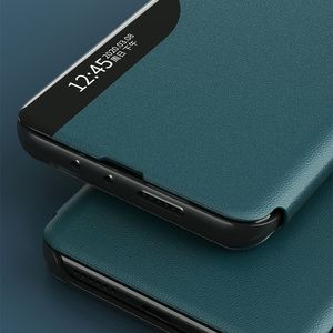 Hurtel Eco Leather View Case elegancki futerał etui z klapką i funkcją podstawki Xiaomi Poco X3 NFC fioletowy 8