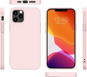Hurtel Silicone Case elastyczne silikonowe etui pokrowiec iPhone 12 mini różowy 6
