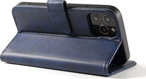 Hurtel Magnet Case elegancki futerał etui pokrowiec z klapką i funkcją podstawki iPhone 12 Pro Max niebieski 4