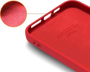 Hurtel Silicone Case elastyczne silikonowe etui pokrowiec iPhone 12 mini czerwony 7