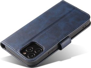 Hurtel Magnet Case elegancki futerał etui pokrowiec z klapką i funkcją podstawki iPhone 11 niebieski 5