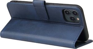 Hurtel Magnet Case elegancki futerał etui pokrowiec z klapką i funkcją podstawki iPhone 11 Pro niebieski 2