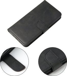 Hurtel Magnet Case elegancki futerał etui pokrowiec z klapką i funkcją podstawki iPhone XS / iPhone X czarny 6