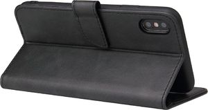 Hurtel Magnet Case elegancki futerał etui pokrowiec z klapką i funkcją podstawki iPhone XS Max czarny 2