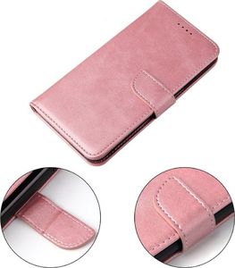 Hurtel Magnet Case elegancki futerał etui pokrowiec z klapką i funkcją podstawki iPhone XS / iPhone X różowy 3