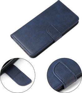 Hurtel Magnet Case elegancki futerał etui pokrowiec z klapką i funkcją podstawki iPhone XR niebieski 5