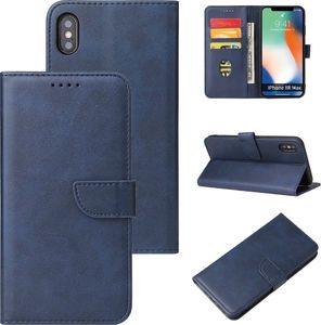 Hurtel Magnet Case elegancki futerał etui pokrowiec z klapką i funkcją podstawki iPhone XR niebieski 6