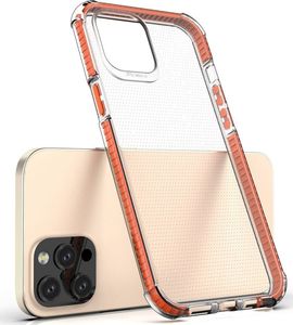 Hurtel Spring Armor żelowy elastyczny pancerny pokrowiec z kolorową ramką do iPhone 12 Pro Max niebieski 4