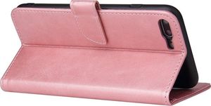 Hurtel Magnet Case elegancki futerał etui pokrowiec z klapką i funkcją podstawki iPhone 8 Plus / iPhone 7 Plus różowy 2