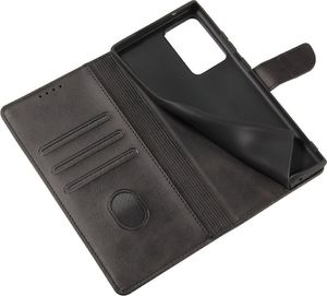 Hurtel Magnet Case elegancki futerał etui pokrowiec z klapką i funkcją podstawki Samsung Galaxy Note 20 Ultra czarny 7