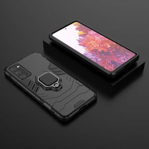 Hurtel Ring Armor pancerne hybrydowe etui pokrowiec + magnetyczny uchwyt Samsung Galaxy S20 FE 5G czarny 9
