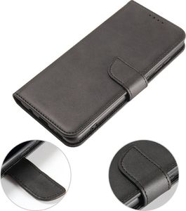 Hurtel Magnet Case elegancki futerał etui pokrowiec z klapką i funkcją podstawki Samsung Galaxy A51 czarny 5