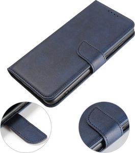 Hurtel Magnet Case elegancki futerał etui pokrowiec z klapką i funkcją podstawki Samsung Galaxy A51 niebieski 5