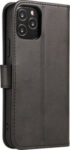 Hurtel Magnet Case elegancki futerał etui pokrowiec z klapką i funkcją podstawki Samsung Galaxy A70 czarny 2