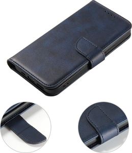 Hurtel Magnet Case elegancki futerał etui pokrowiec z klapką i funkcją podstawki Xiaomi Redmi 10X 4G / Xiaomi Redmi Note 9 niebieski 8