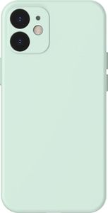 Baseus Baseus Liquid Silica Gel Case Elastyczne żelowe etui iPhone 12 Miętowy (WIAPIPH61N-YT6B) 1