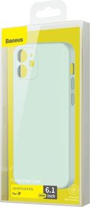 Baseus Baseus Liquid Silica Gel Case Elastyczne żelowe etui iPhone 12 Miętowy (WIAPIPH61N-YT6B) 5