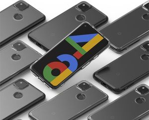 Ringke Ringke Fusion etui pokrowiec z żelową ramką Google Pixel 4A szary (FSGG0019) 4