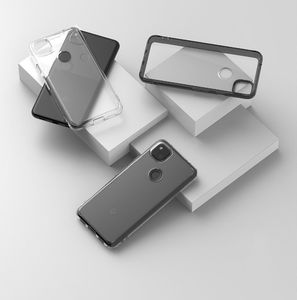 Ringke Ringke Fusion etui pokrowiec z żelową ramką Google Pixel 4A szary (FSGG0019) 5