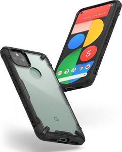Ringke Ringke Fusion X Design etui pancerny pokrowiec z ramką Google Pixel 5 czarny Camo Black (FXGG0016) 8
