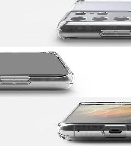 Ringke Ringke Fusion Matte etui pokrowiec z żelową ramką Samsung Galaxy S21 Ultra 5G przezroczysty (FMSG0010) 2