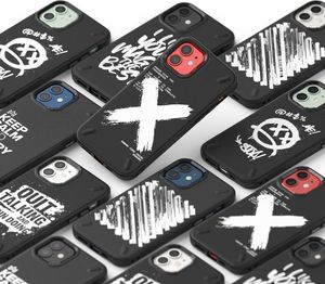 Ringke Ringke Onyx Design wytrzymałe etui pokrowiec iPhone 12 mini czarny (Graffiti) (OXAP0030) 5