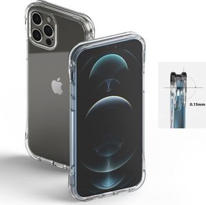 Ringke Ringke Fusion Plus etui pokrowiec z żelową ramką iPhone 12 Pro / iPhone 12 przezroczysty (FSAP0060) 6