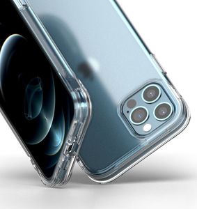 Ringke Ringke Fusion Plus etui pokrowiec z żelową ramką iPhone 12 Pro / iPhone 12 przezroczysty (FSAP0060) 8