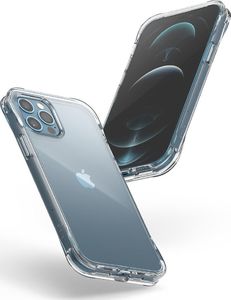 Ringke Ringke Fusion Plus etui pokrowiec z żelową ramką iPhone 12 Pro / iPhone 12 przezroczysty (FSAP0060) 9